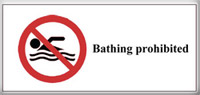Bathing Prohibited sign